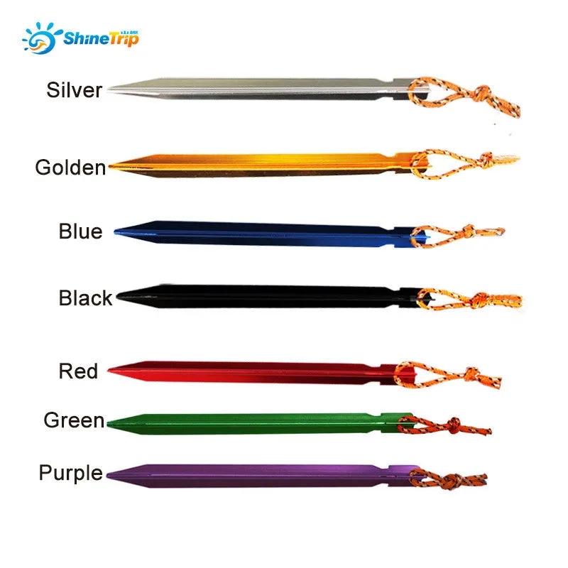 10 Pcs Aluminium Tent Pegs Stakes