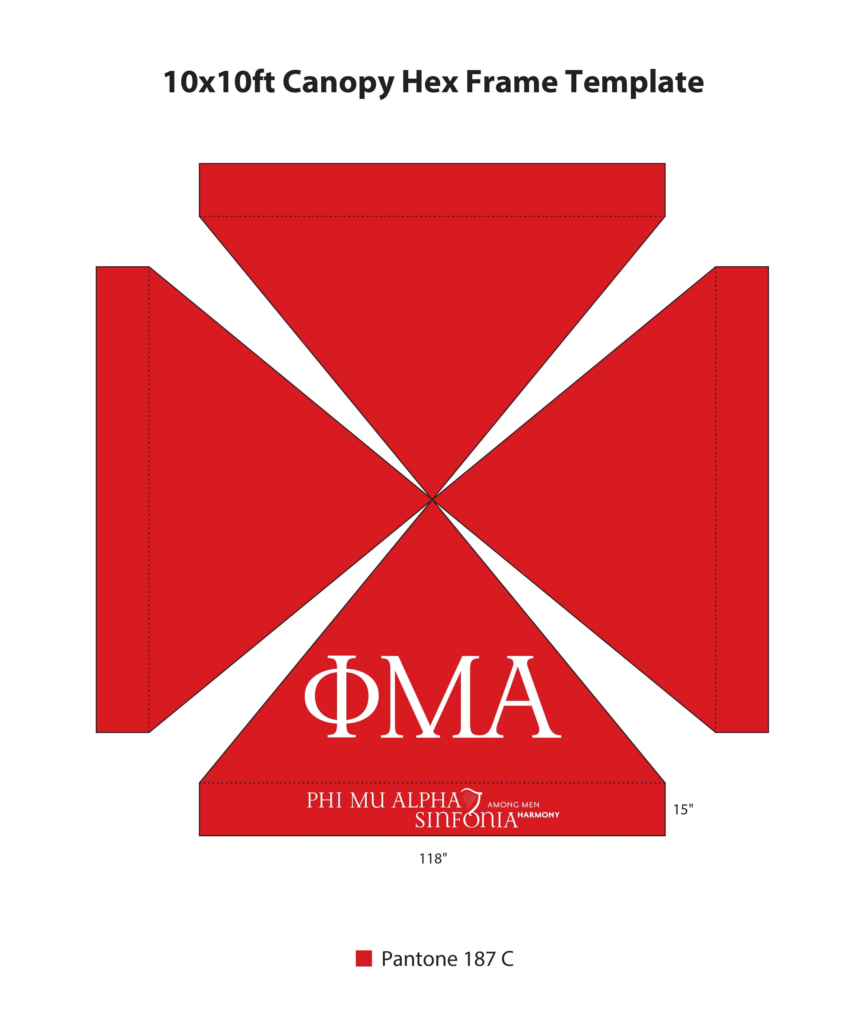 10x10 Canopy Tent - Red