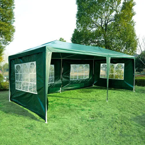 10x20 ft Party Canopy Tent with 4 Removable Walls - Coffee/Pink/Green/Blue/White