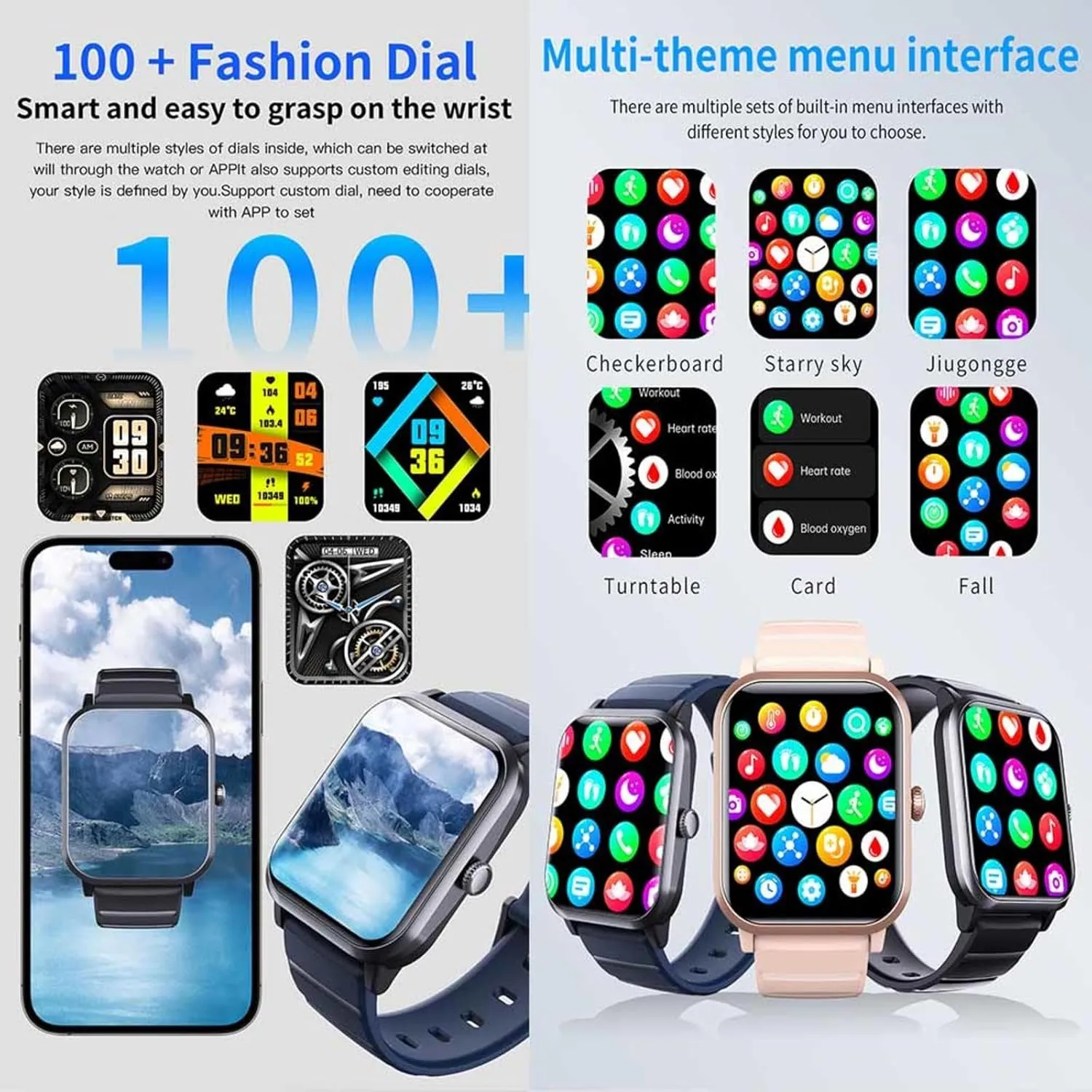 2025 Fitness Tracker - Heart Rate 1.9" Sports Watches for Women Health Watch F330708,GoldSteel