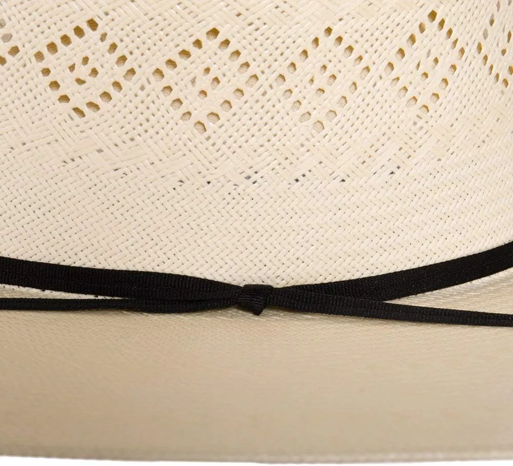 24K Shantung Diamond 4 1/2" Brim Open Crown Straw Hat