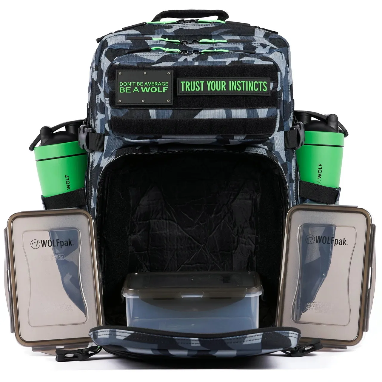 45L Splinter Camo Green Meal Prep Management