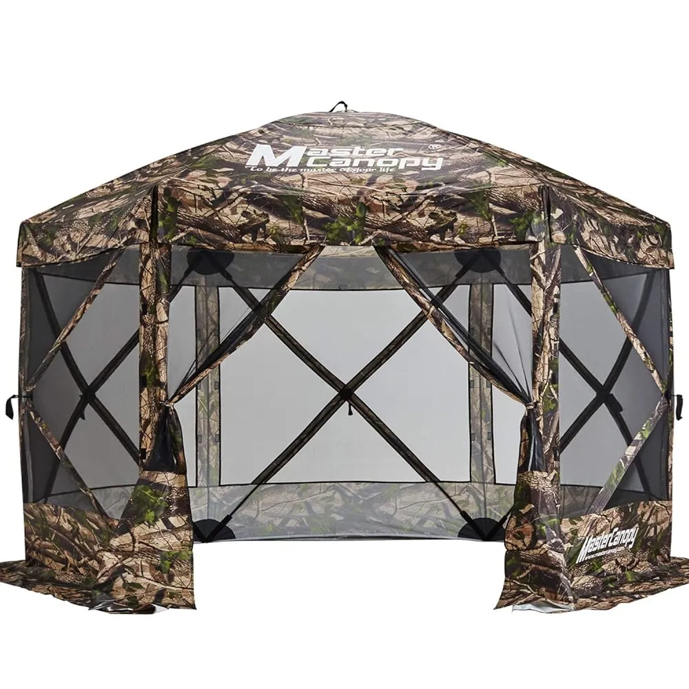 6x6/10x10/12x12/12.5x12.5 Portable Screen House Room Pop up Gazebo Outdoor Camping Tent with Carry Bag