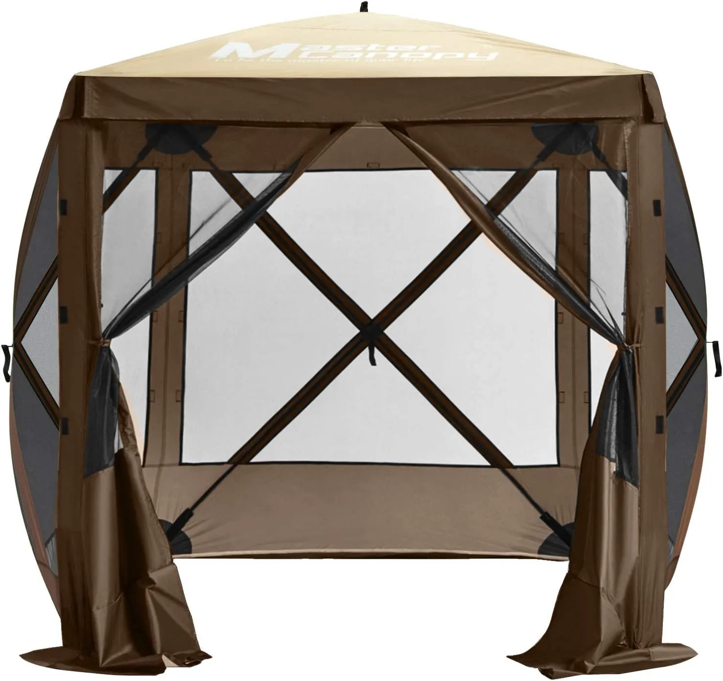 6x6/10x10/12x12/12.5x12.5 Portable Screen House Room Pop up Gazebo Outdoor Camping Tent with Carry Bag