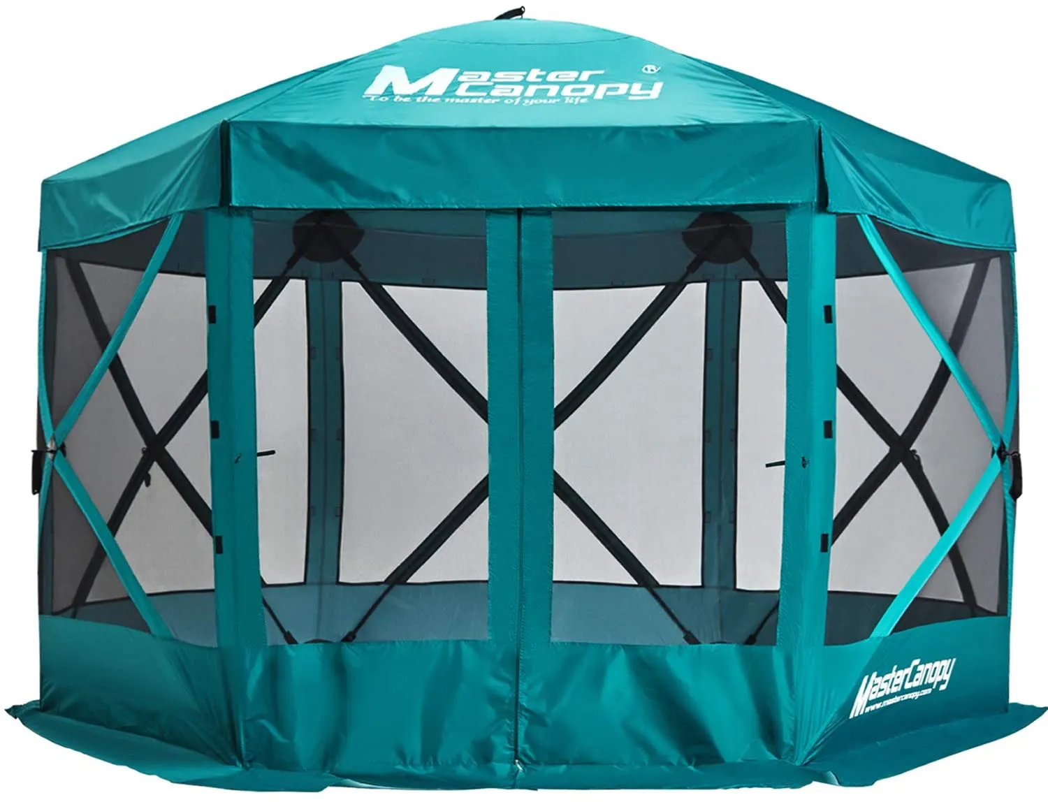 6x6/10x10/12x12/12.5x12.5 Portable Screen House Room Pop up Gazebo Outdoor Camping Tent with Carry Bag