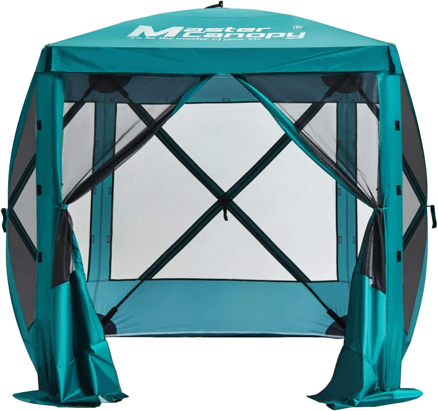 6x6/10x10/12x12/12.5x12.5 Portable Screen House Room Pop up Gazebo Outdoor Camping Tent with Carry Bag