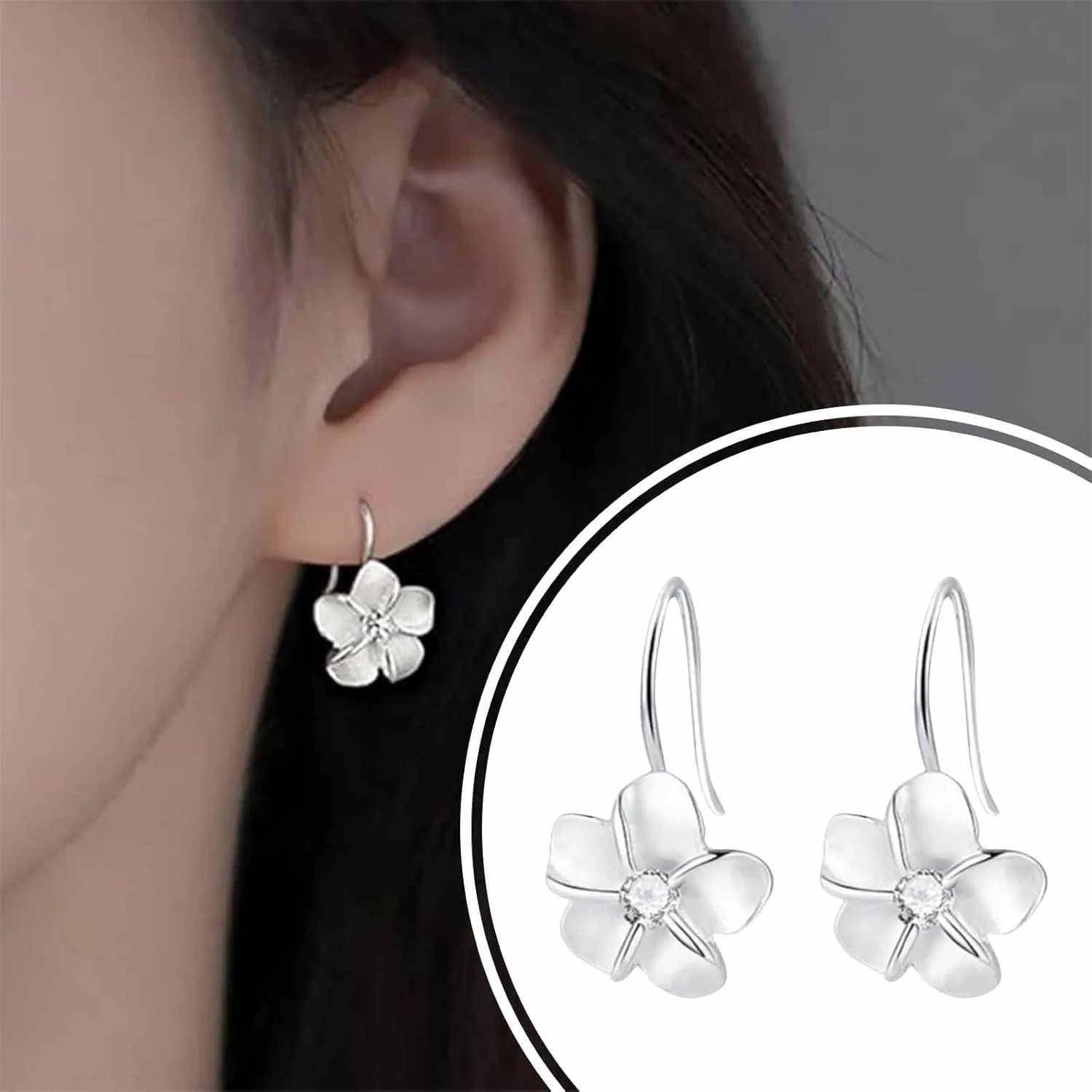 925 Sterling Silver Daisy Earrings Studs for Women Teens Petite Flowers Studs Earrings Valentine's Day Birthday Gifts