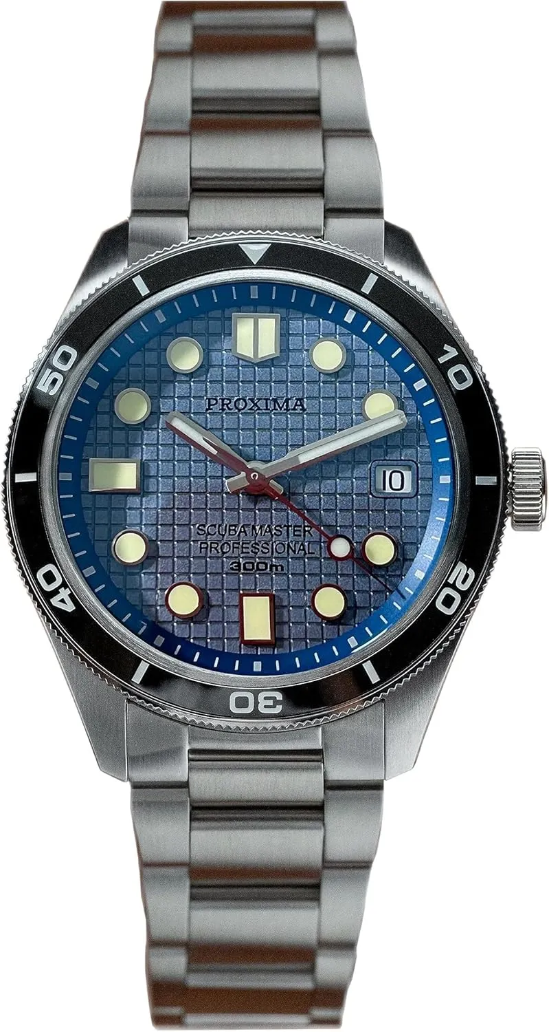 ACHARD AMOY Men Automatic Watch 39.5mm Luxury Mechanical Wristwatch Diver 20ATM BGW-9 Luminous Sapphire Enamel Dial Ceramic Bezel PT5000