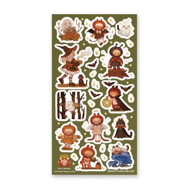Adorable Hallows' Eve Sticker Sheet
