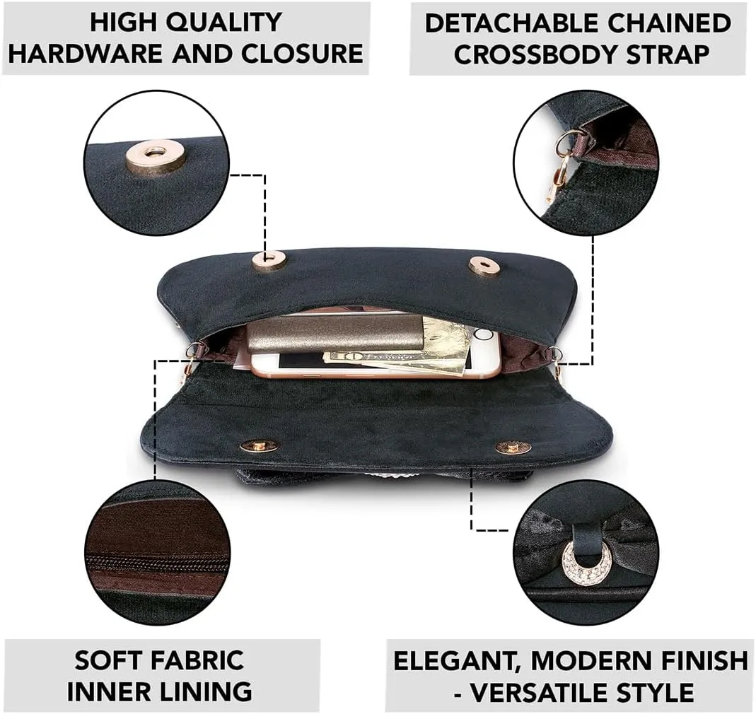 Aheli Clutch Purses Gift for Women Handmade Evening Handbag Stylish Fashion Bag