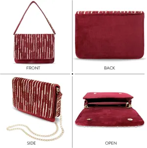 Aheli Clutch Purses Gift for Women Handmade Evening Handbags Bridal Clutch