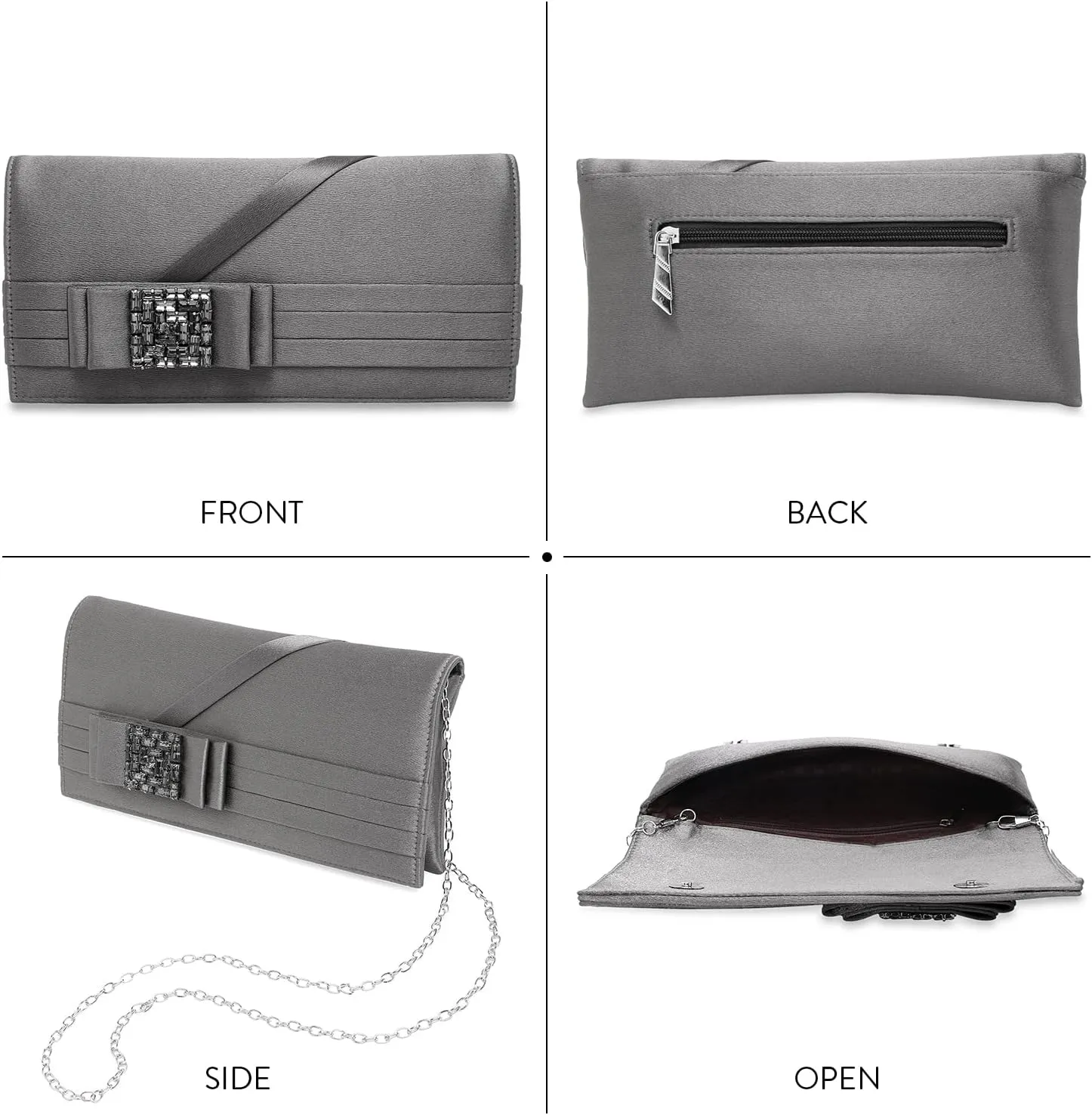 Aheli Clutch Purses Gift for Women Handmade Evening Handbags Bridal Clutch