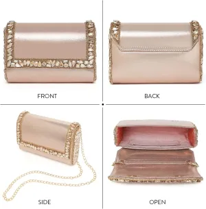 Aheli Clutch Purses Handmade Handbags for Wedding Evening Party Bridal Gift for Women