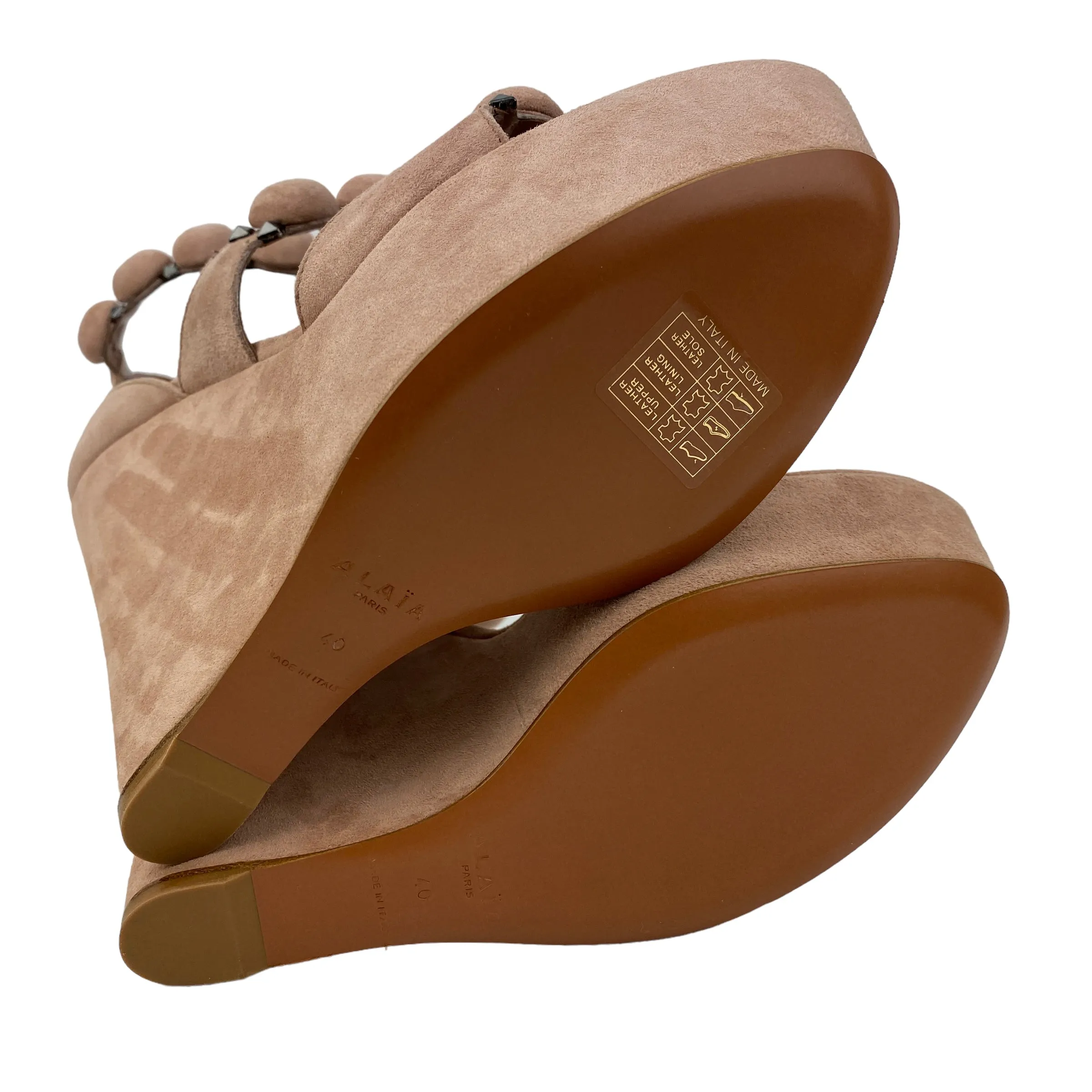 ALAA BOMBE WEDGE HEELS SIZE 40/ UK 7 - NEW