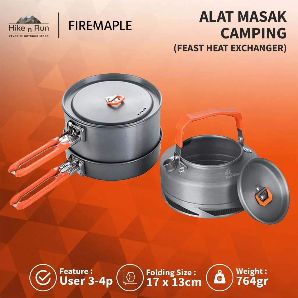 Alat Masak Camping Firemaple FEAST Heat-Exchanger Nesting Cookware