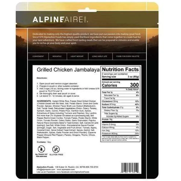 AlpineAire Grilled Chicken Jambalaya Ready Meal