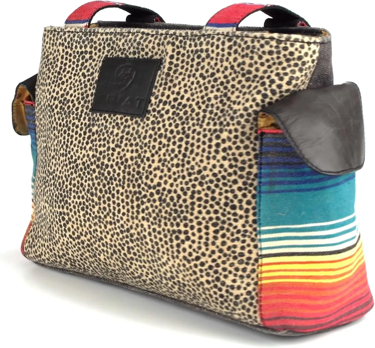 ARIAT Women's Loretta Collection Conceal Carry Satchel with Spotted and Serape Print