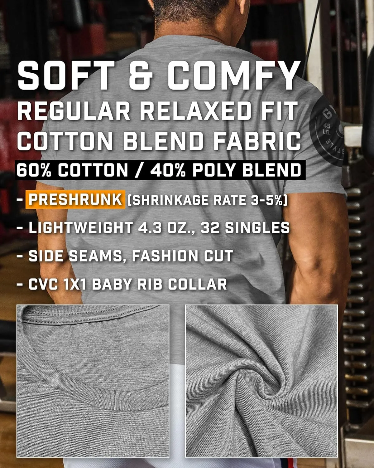 Bet On Yourself Weightlifting Workout T-Shirt, Motivational Gym Short Sleeve Shirts for Men