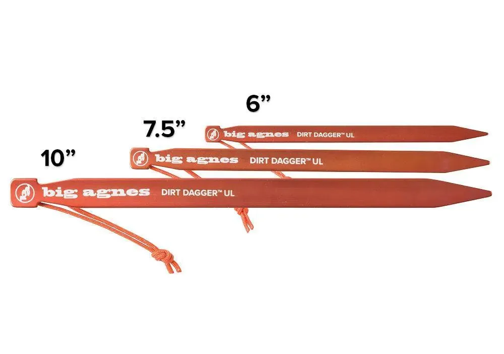 Big Agnes | Dirt Dagger™ UL Tent Stakes: Pack of 6