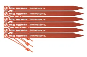 Big Agnes | Dirt Dagger™ UL Tent Stakes: Pack of 6