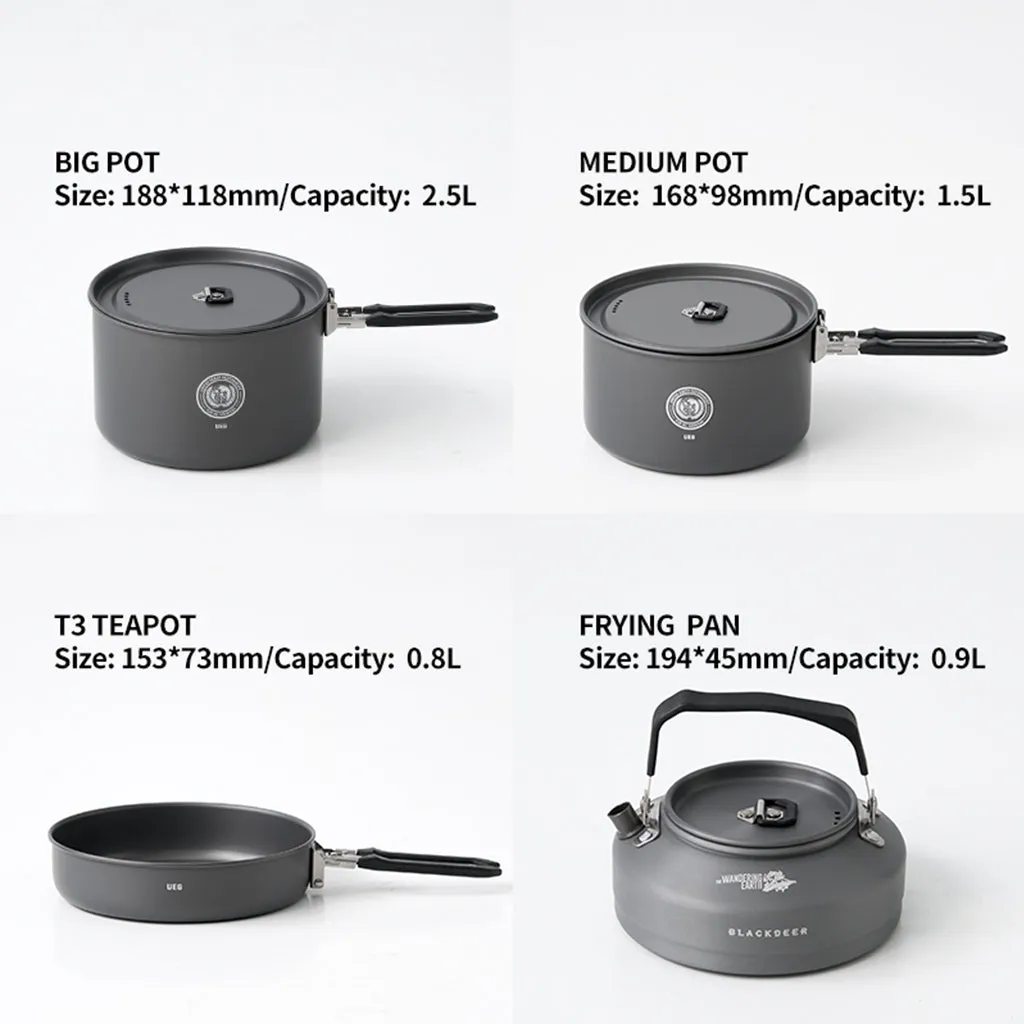 Blackdeer Alat Masak Camping BD52312007 Wandering Earth Pot Set