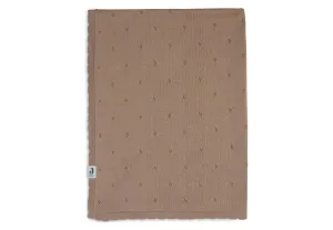 Blanket Cot 100x150cm Pointelle - Biscuit - GOTS