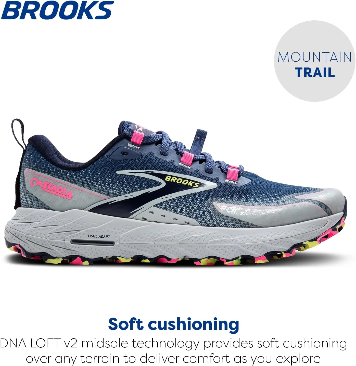 Brooks Womens Cascadia 18 Mountain Trail Running Shoe