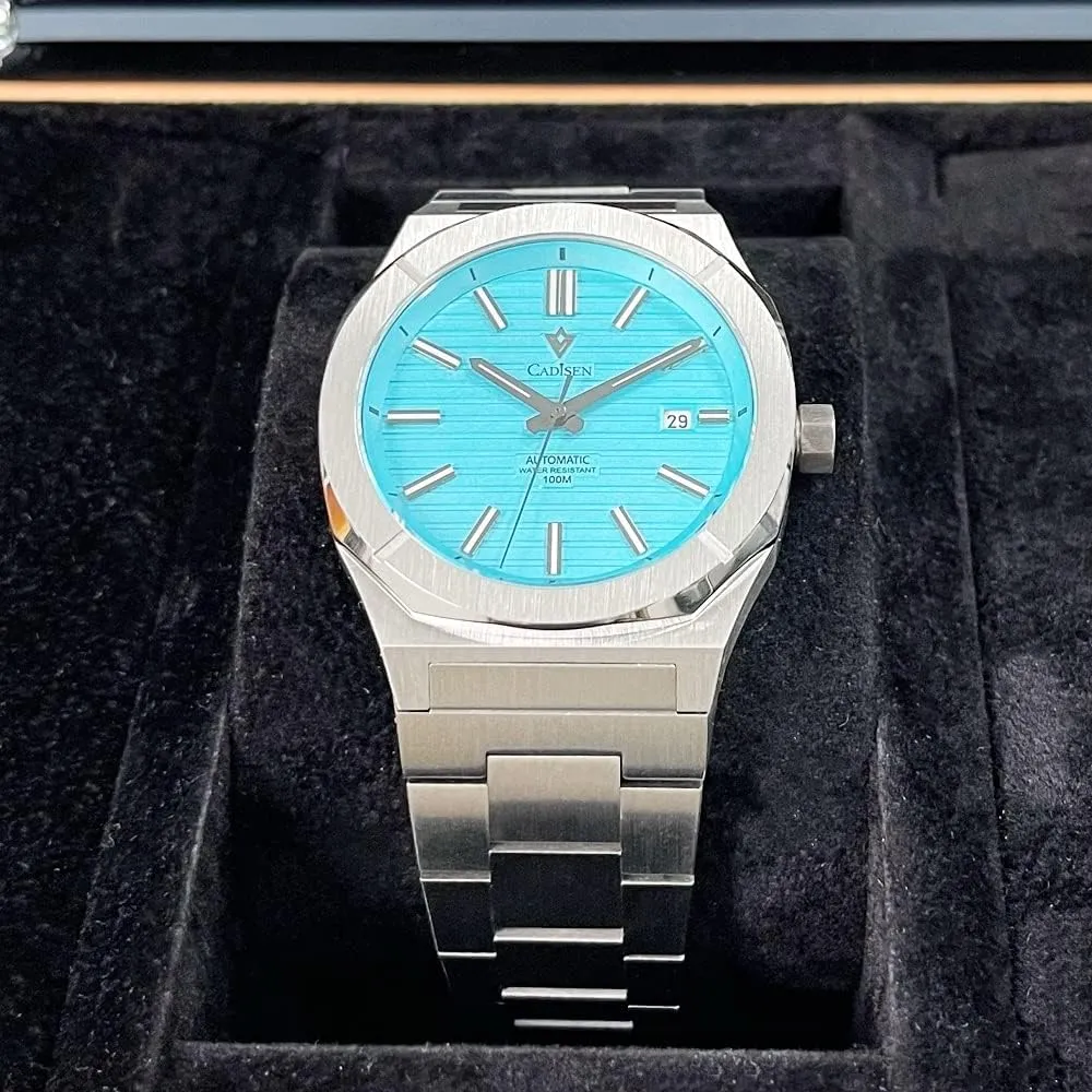 CADISEN Mens Automatic Watch Mechanical NH35 Movement Waterproof Sapphire Glass Casual Business Watches