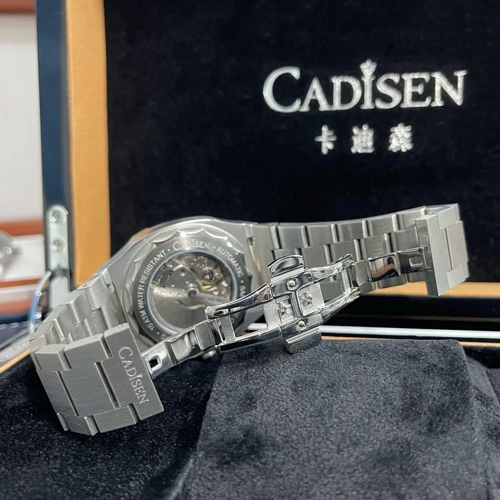 CADISEN Mens Automatic Watch Mechanical NH35 Movement Waterproof Sapphire Glass Casual Business Watches