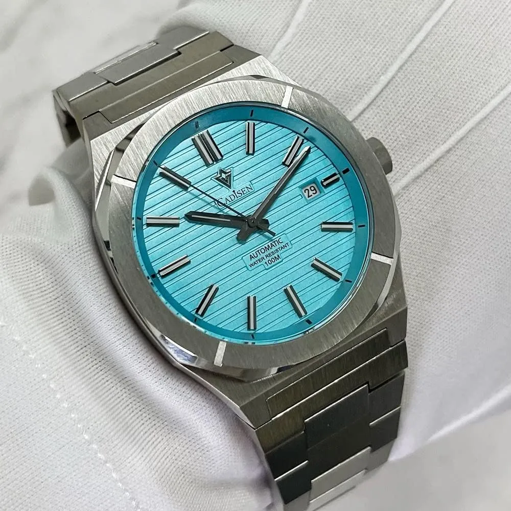 CADISEN Mens Automatic Watch Mechanical NH35 Movement Waterproof Sapphire Glass Casual Business Watches