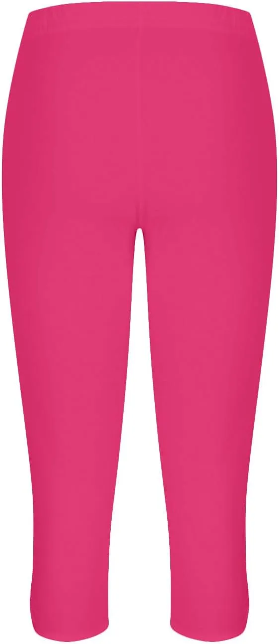 Capri Leggings for Women Plus Size Yoga Pants Summer Essential Cropped Leggings Soft Stretch Workout Tights