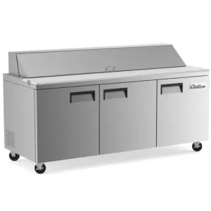 Coldline SP72 72" Refrigerated Sandwich Prep Table with Cutting Board and Food Pans