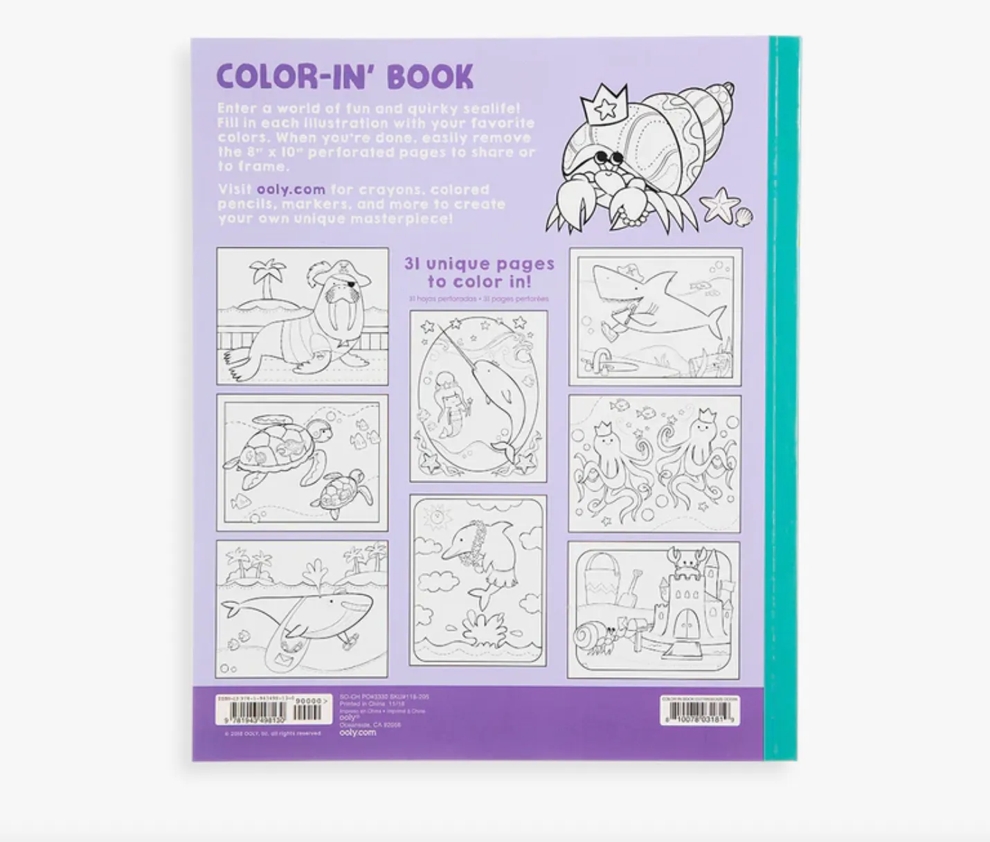 Color-in' Book: Outrageous Ocean