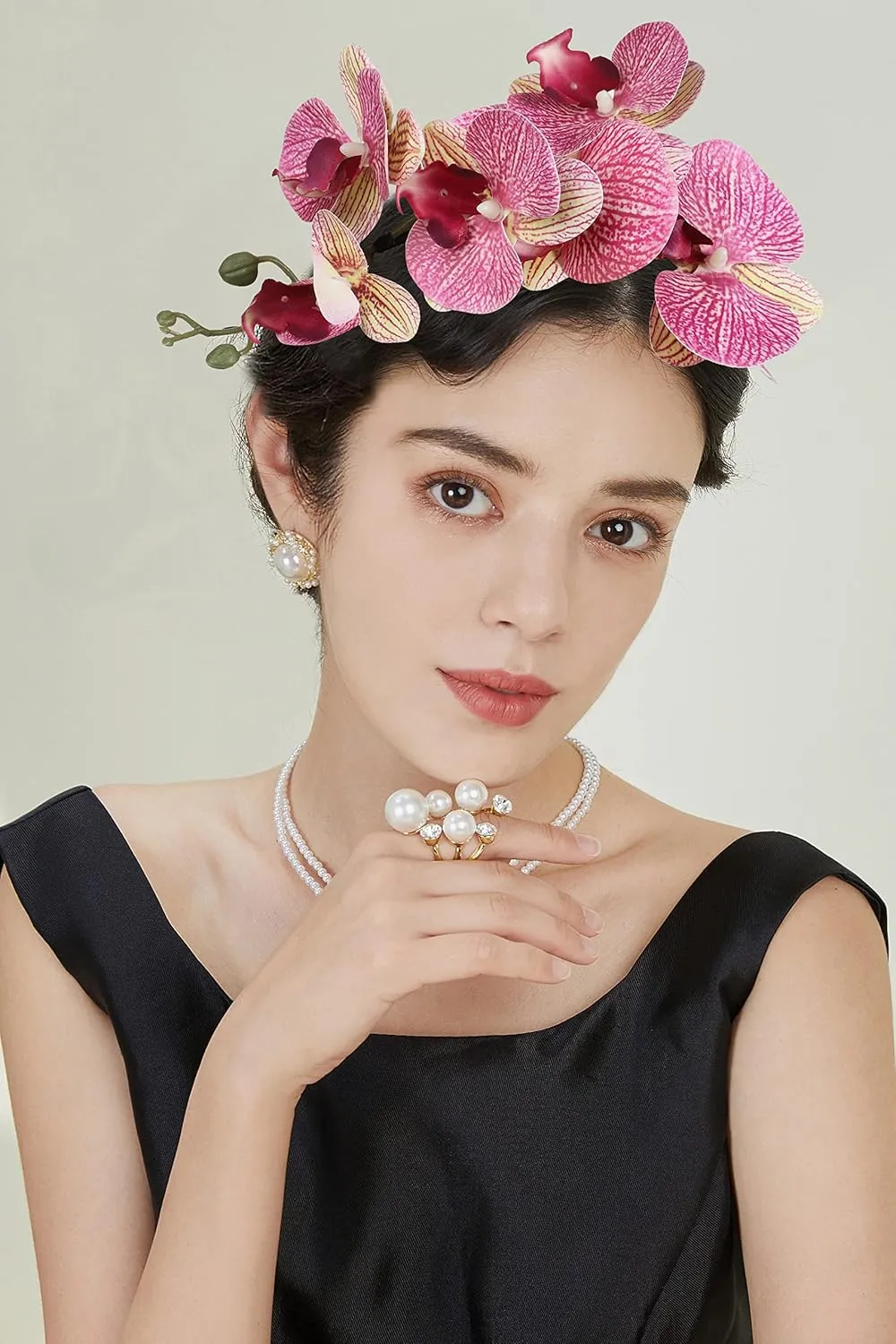 Coucoland Flower Hat Fascinators for Women - Fancy Tea Party Church Cocktail Derby Hats Floral Fascinator Headband