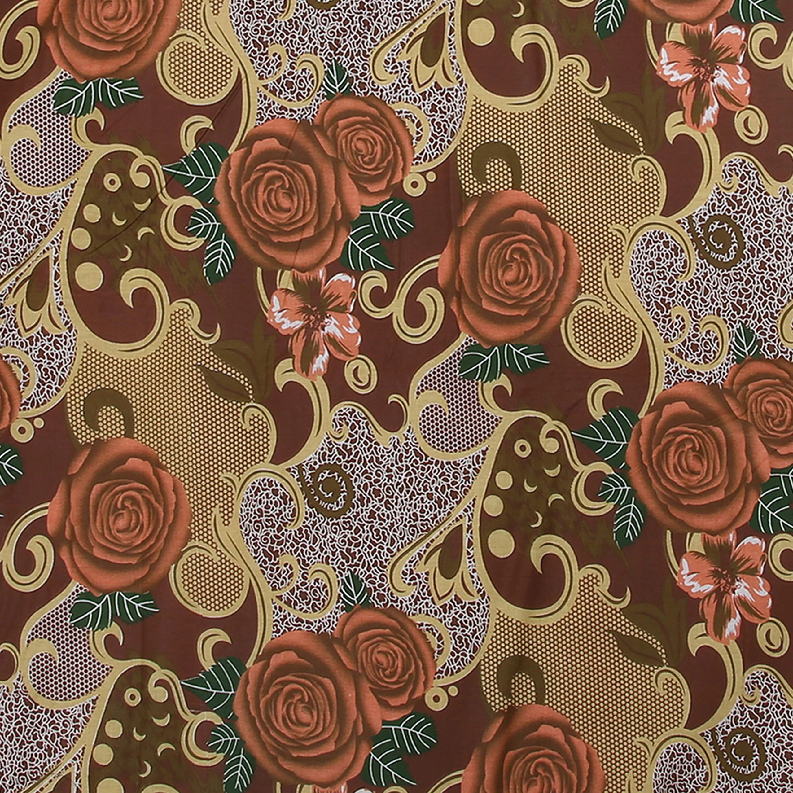 CRAFT OF INDIA Asian Folding Korai River Grass Cotton Fabric Mat with 20MM Soft Foam Comfort Mattress (6.5 X 5 ft, Brown)