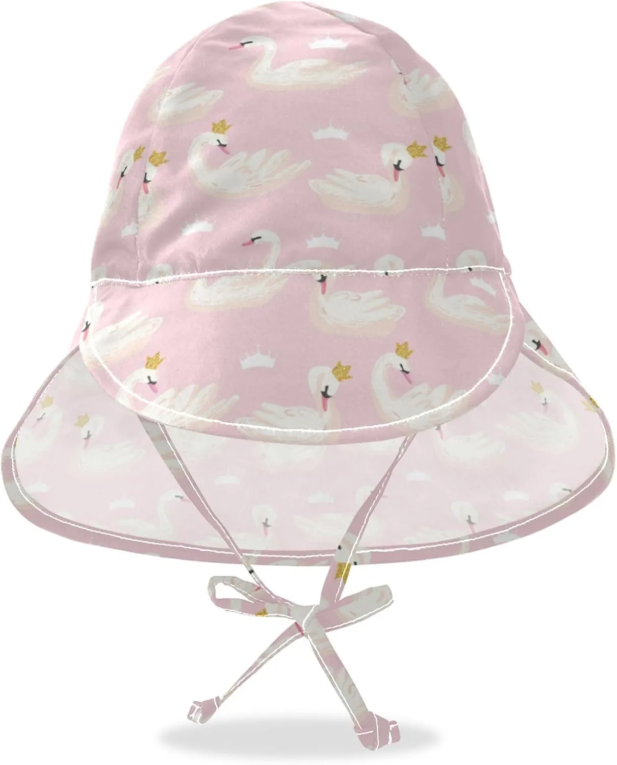 Crowns Swan Baby Boys' Hats & Caps Gold Glitter Animal Sun Hat Toddler Kids Girls Bucket Hat for Spring Summer Autumn
