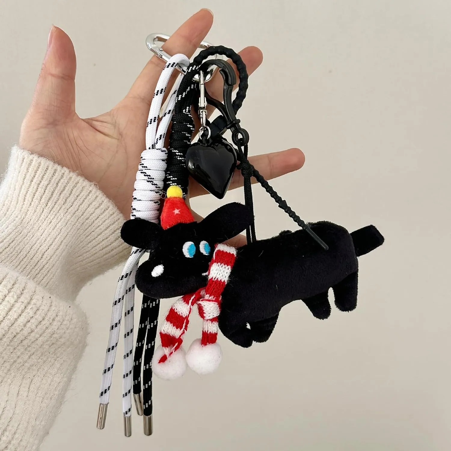 Cutecore Purse Charms for Handbags, Y2k Accessories Coquette Decor Aesthetic Trendy Key Fob Preppy Kawaii Keychain