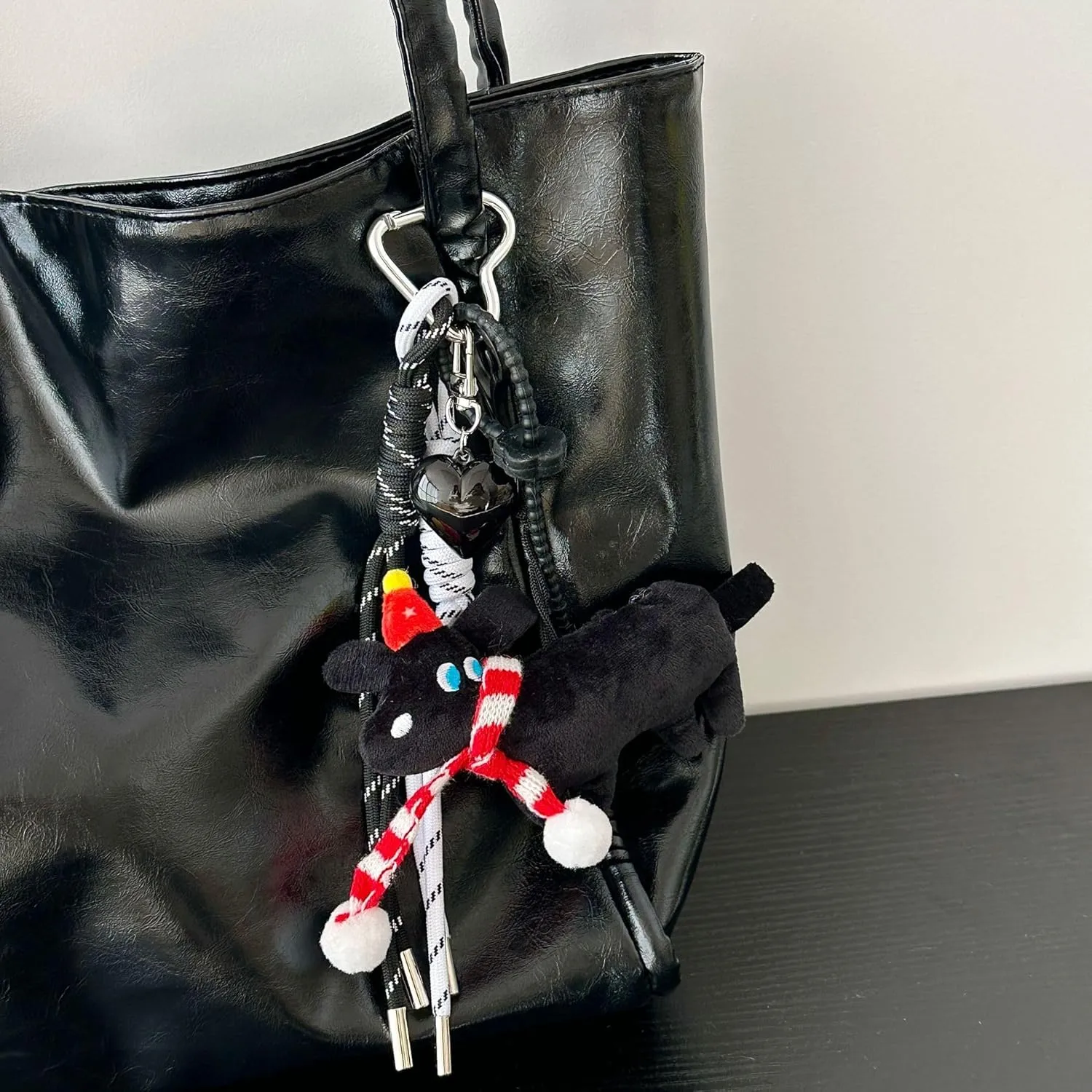 Cutecore Purse Charms for Handbags, Y2k Accessories Coquette Decor Aesthetic Trendy Key Fob Preppy Kawaii Keychain