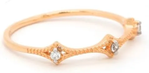 Diamond Wedding Band for Women,10k/14k/18k Gold Ring, Thin Stacking Ring, Minimalist Milgrain Design, Rose, White, Yellow Gold, Petite Dainty Band