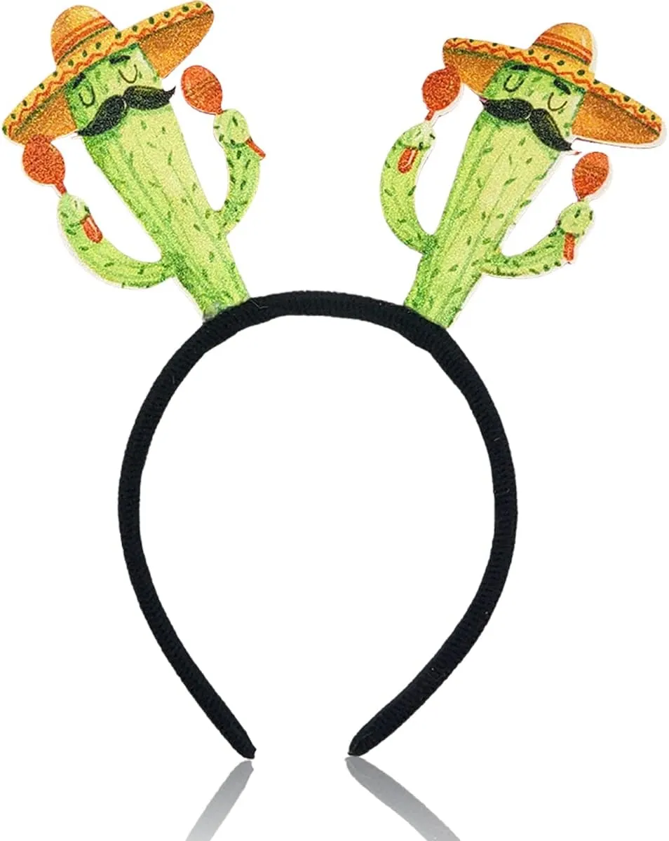 Doneace Summer Party Headband Hawaiian Head Boppers Beach Pool Party Hair Hoop Headwear Tropical Hair Decorations 1PCS