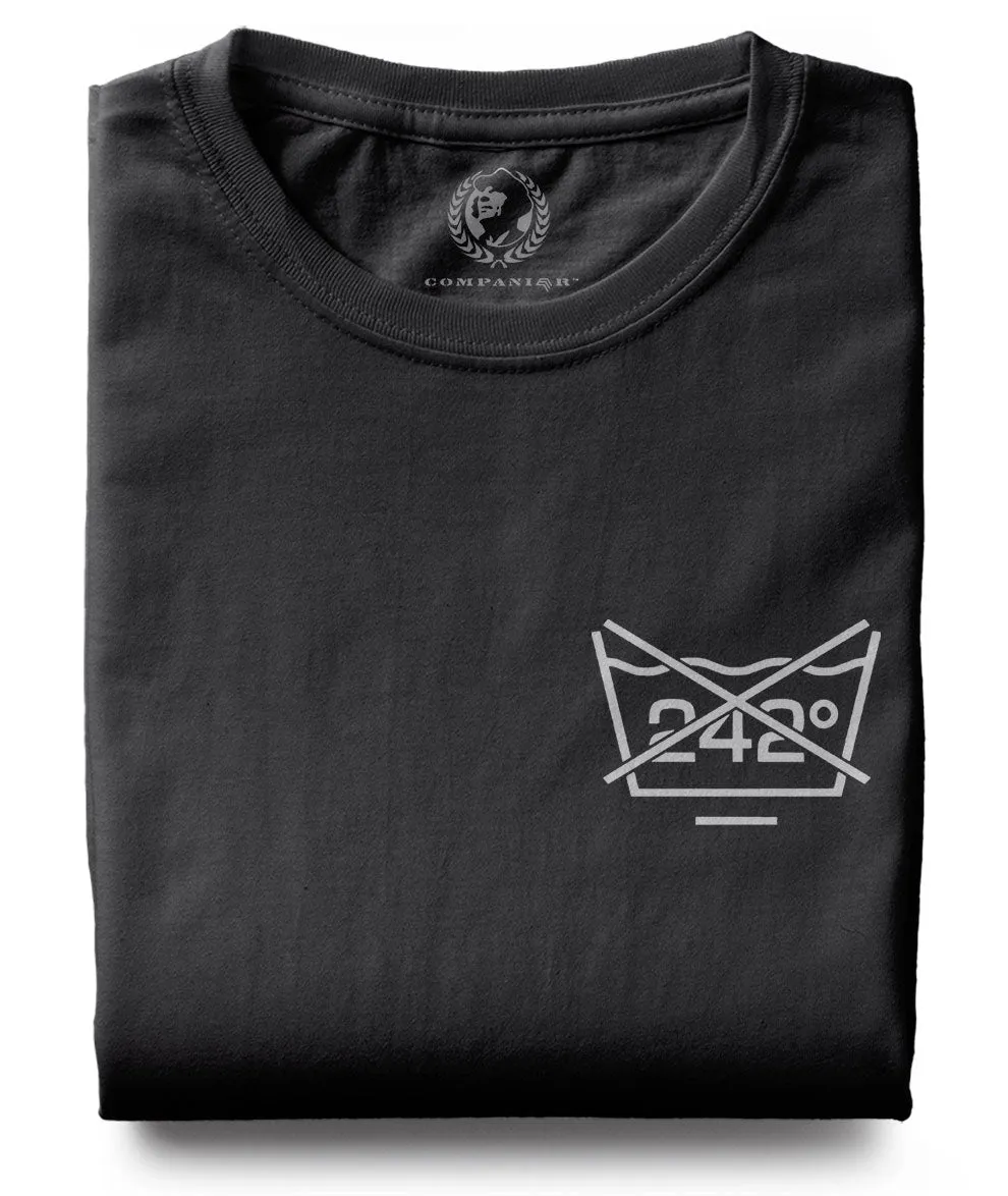 Dont Wash at 242°C ― T-Shirt - Schwarz