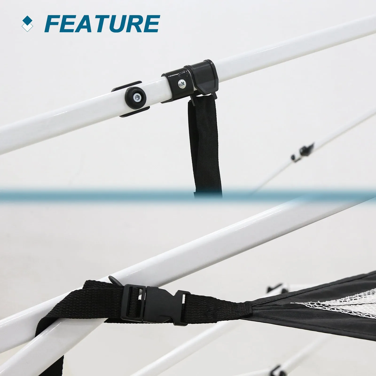 Versatile Universal Hanging Shelf for 10x10 Pop-Up Canopy Tents - Mesh Gear Loft Organizer Compatible with Most Instant Canopies
