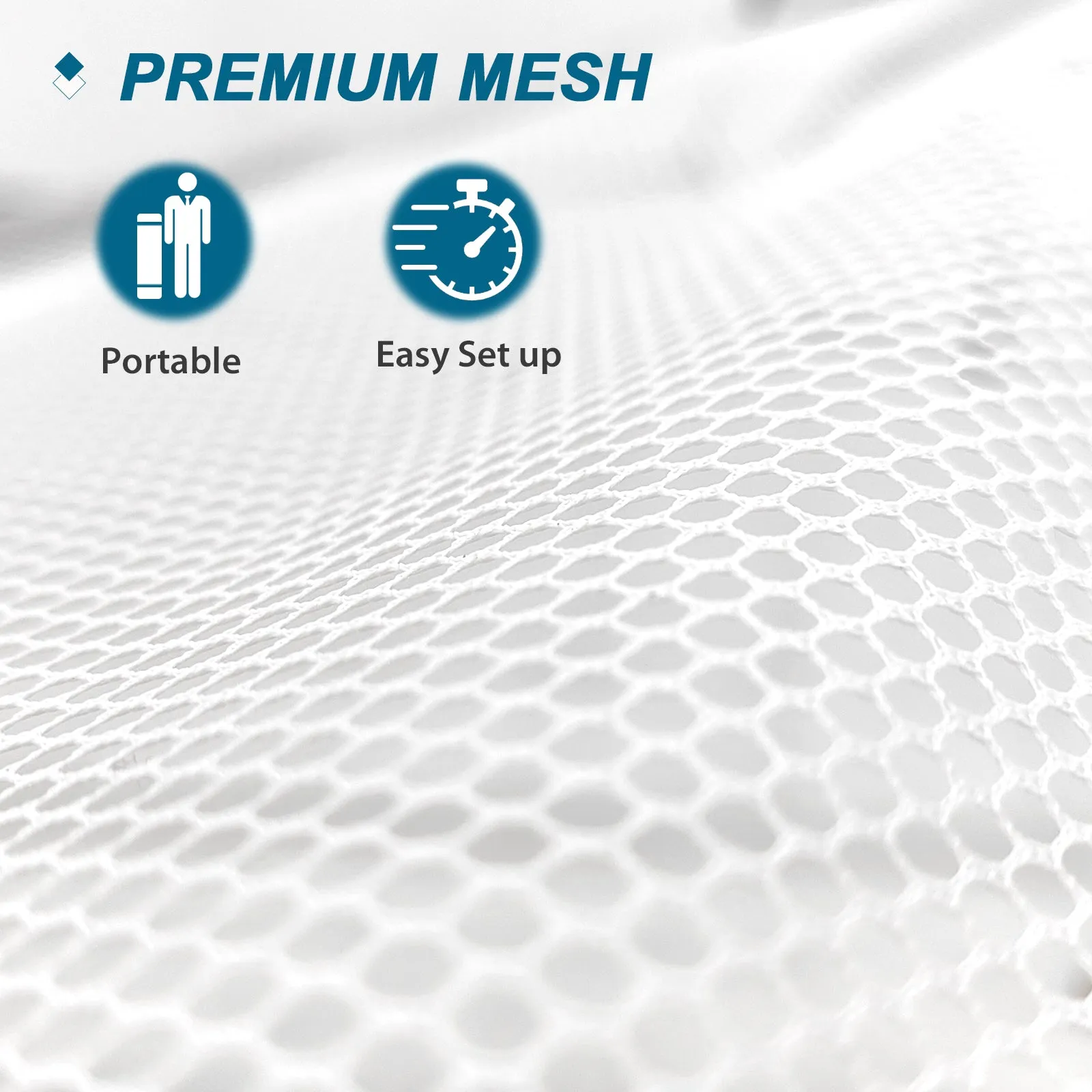 EAGLE PEAK 10x10 Pop up Canopy Tent Mesh Shelf, Universal Gear Loft Hanging Shelf, Fits for Most 10x10 Instant Canopies