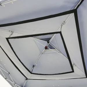 Versatile Universal Hanging Shelf for 10x10 Pop-Up Canopy Tents - Mesh Gear Loft Organizer Compatible with Most Instant Canopies