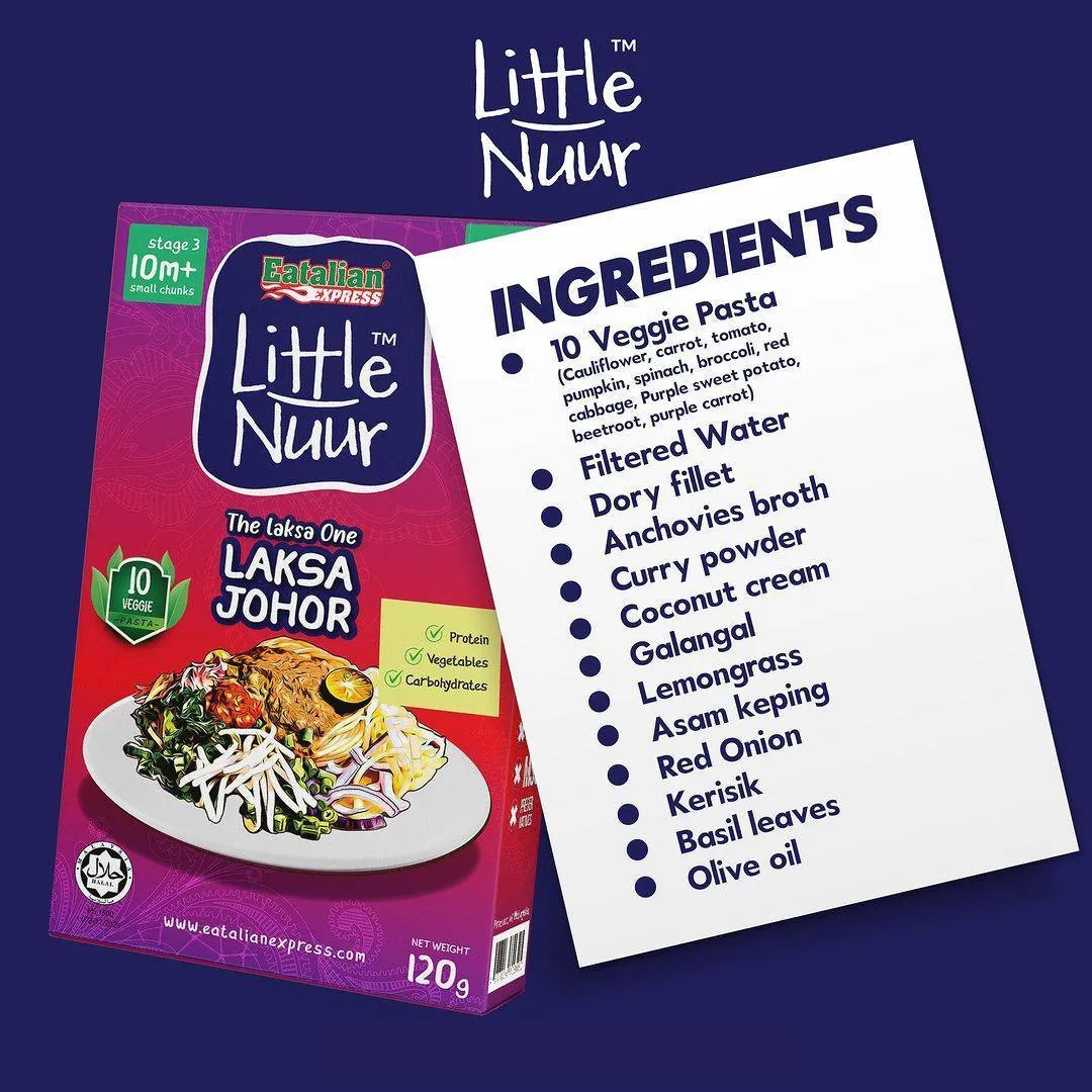Eatalian Express Little Nuur - Laksa Johor 120g (10m )