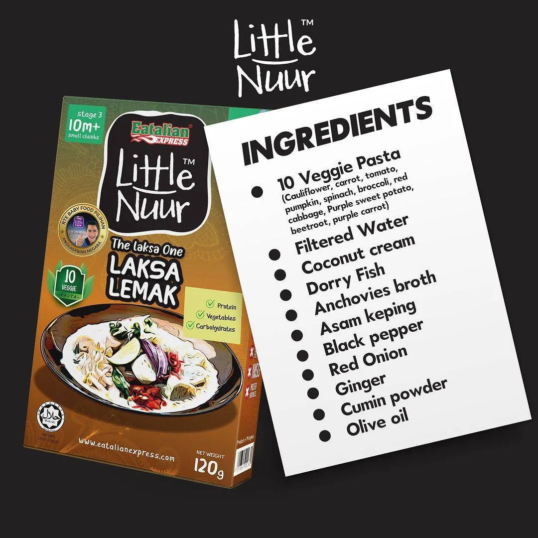 Eatalian Express Little Nuur - Laksa Lemak 120g (10m )