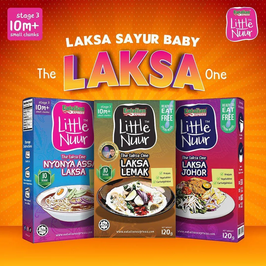 Eatalian Express Little Nuur - Laksa Lemak 120g (10m )