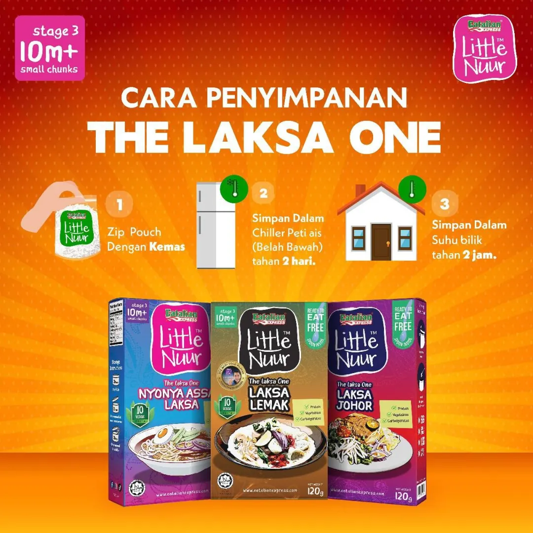 Eatalian Express Little Nuur - Laksa Lemak 120g (10m )