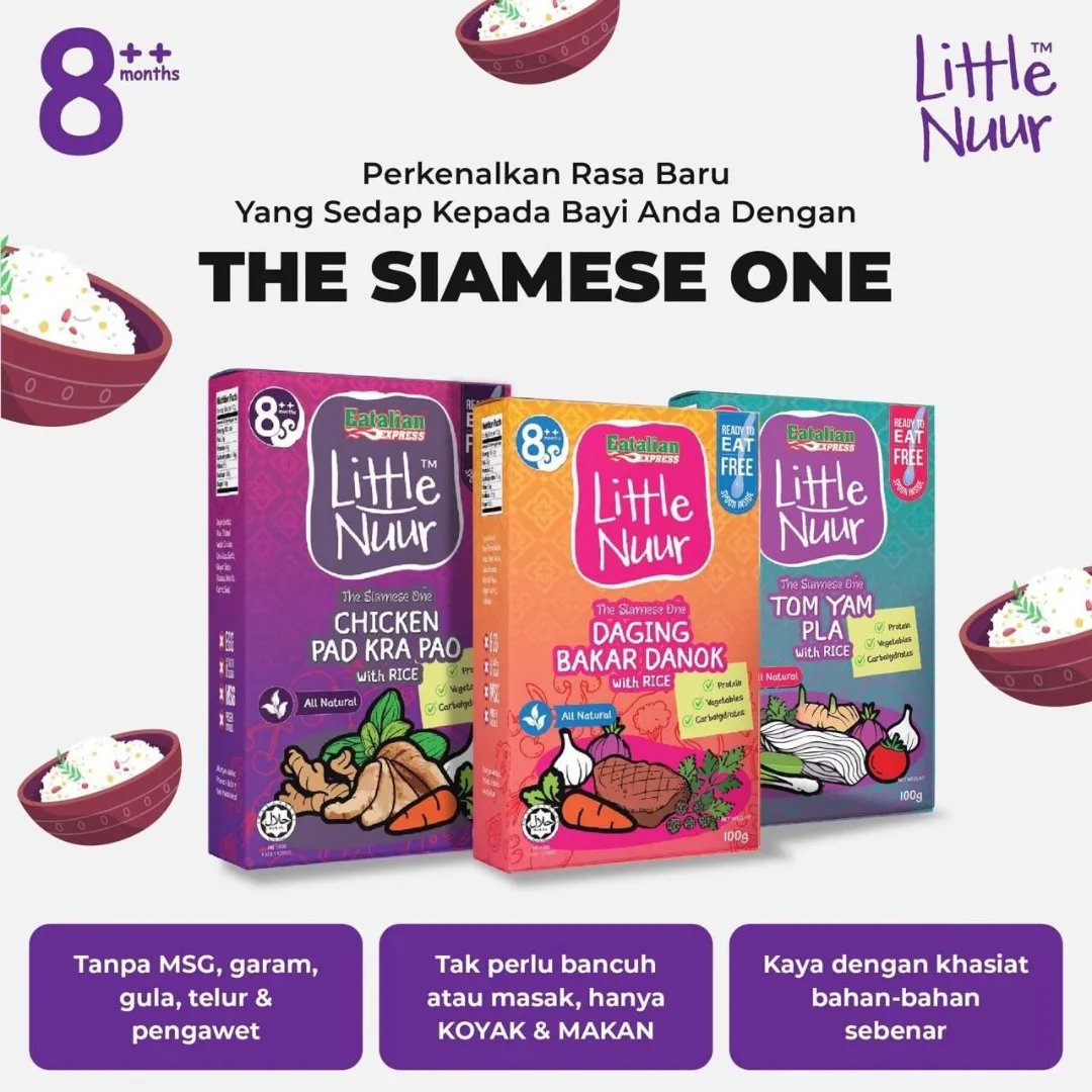 Eatalian Express Little Nuur - Tom Yam Pla With Rice 100g (8m )