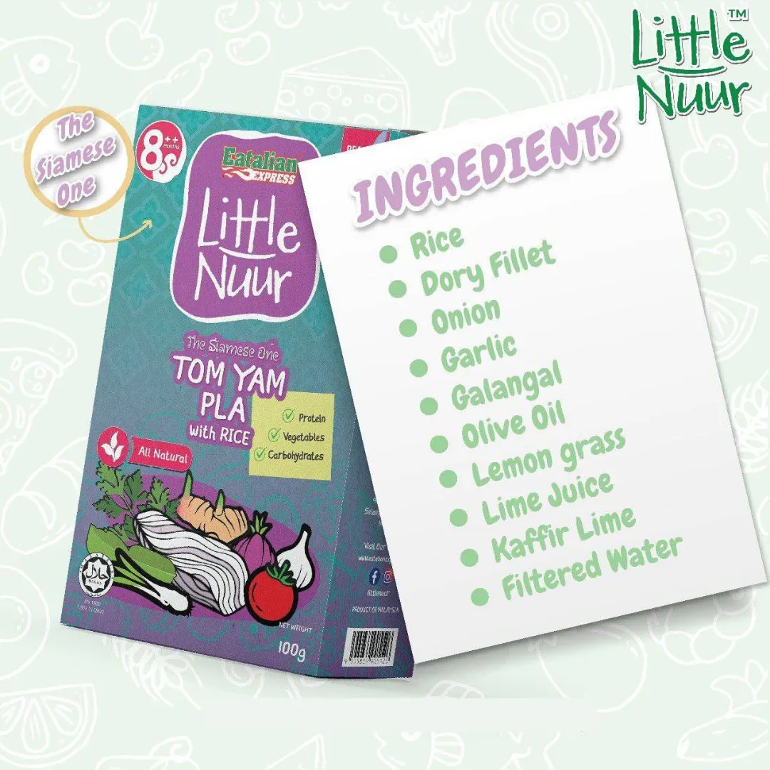 Eatalian Express Little Nuur - Tom Yam Pla With Rice 100g (8m )